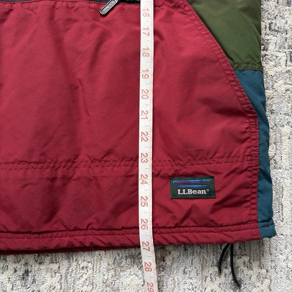 Vintage LL Bean 3M Thinsulate Anorak Jacket Colorblock 1/4 Zip WIndbreaker - Picture 14 of 16